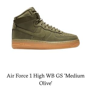 NIKE AIR FORCE 1 high WB GS “medium olive”